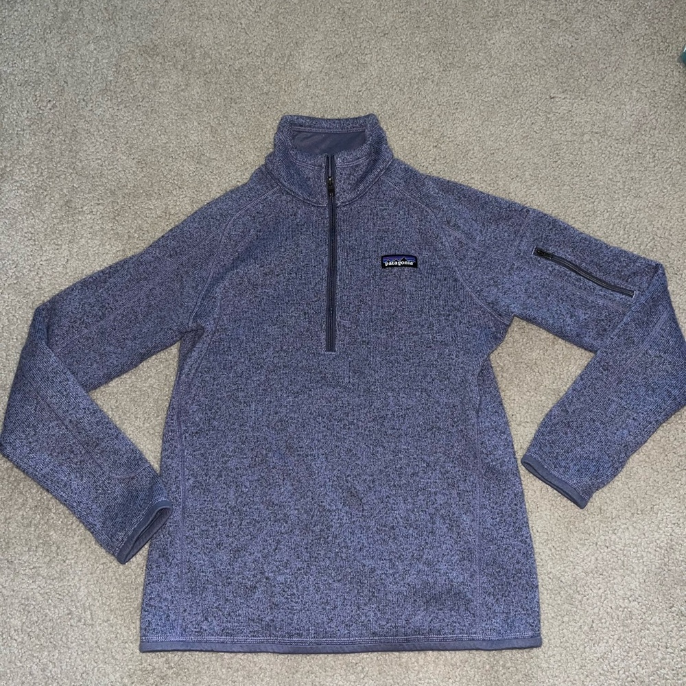 Patagonia Women’s Purple Zip-Up Sweater